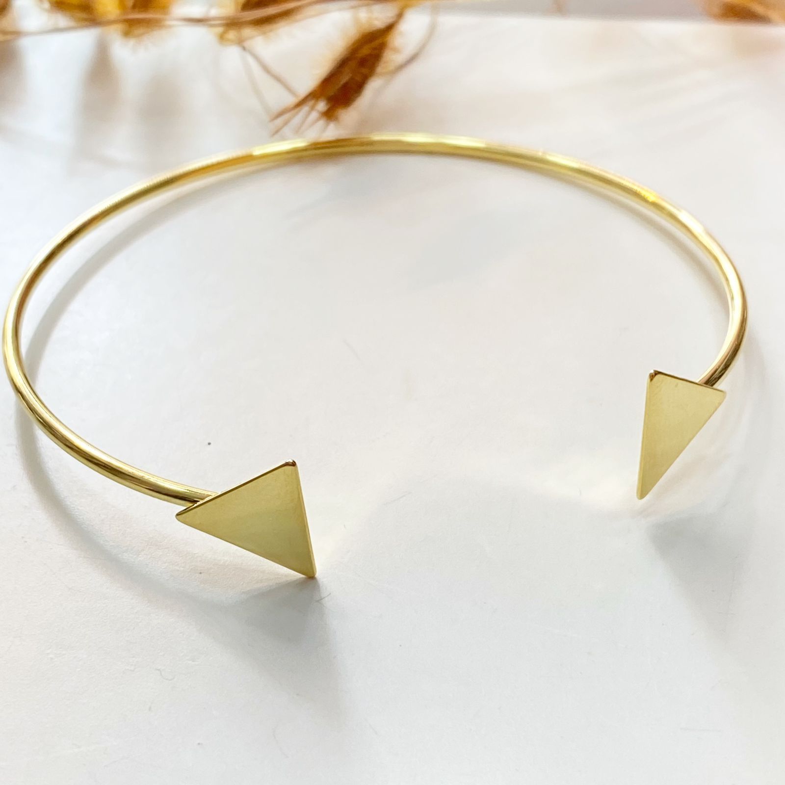 Bracelete DouradoTriangulo
